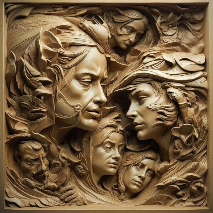 نموذج ثلاثي الأبعاد لآلة CNC 3D Art 